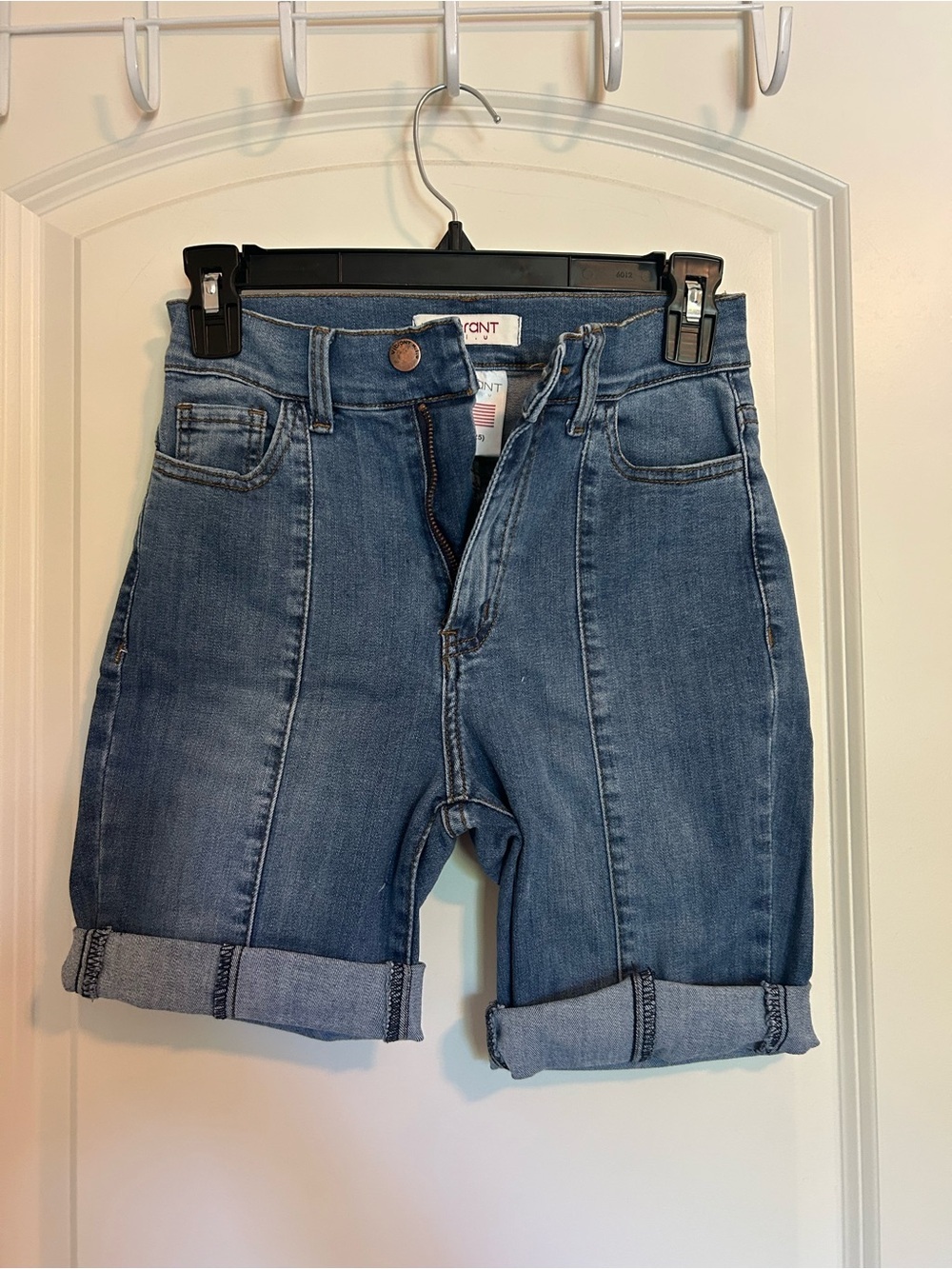 Vibrant high rise Women's Blue Denim Jean Shorts